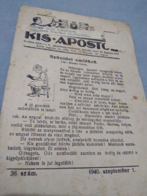 FASCICOL INTERBELIC IN MAGHIARA KIS.APOSTOL 36 /1940 foto