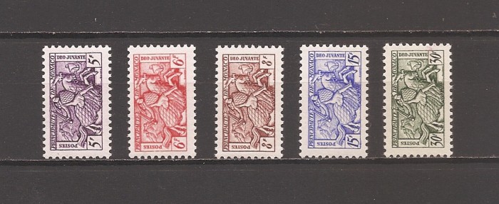 Monaco 1951 - Cărți de vizită, MNH