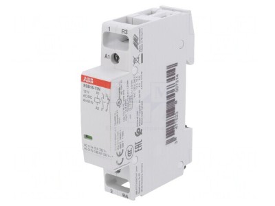 Contactor 2-poli 16A 12V NC NO foto