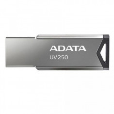 Stick memorie USB AData UV250, 32 GB, USB 2.0, Carcasa metal, Gri