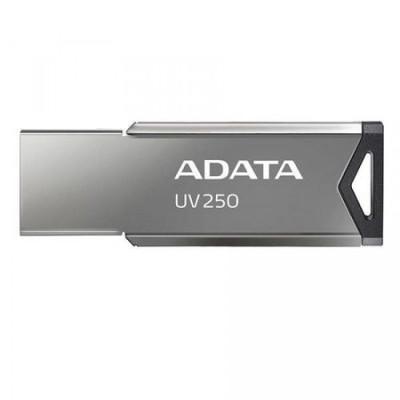 Stick memorie USB AData UV250, 64 GB, USB 2.0, Carcasa metal, Gri foto