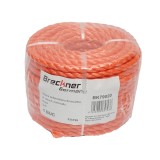 Sfoara PP rasucita portocalie 8 mm x 25 m Breckner Germany