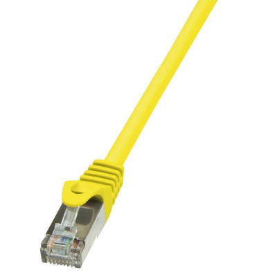 Cablu patchcord gembird, logilink, CAT6 F/UTP EconLine 2m galben foto