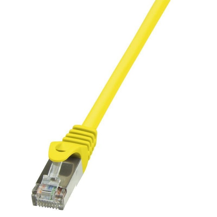 Cablu patchcord gembird, logilink, CAT6 F/UTP EconLine 2m galben