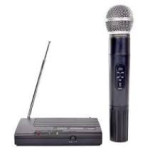 Microfon Fara Fir BA-300A, Receptor wireless FM cu reglaj volum, Buton..., China