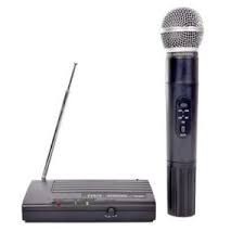 Microfon Fara Fir BA-300A, Receptor wireless FM cu reglaj volum, Buton... foto