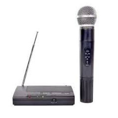 Microfon Fara Fir BA-300A, Receptor wireless FM cu reglaj volum, Buton...