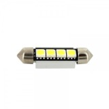 Led bec T10x39 4X5050 alb rece CanBus vrac