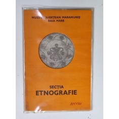 MUZEUL JUDETEAN MARAMURES , SATU MARE , SECTIA ETNOGRAFIE , SET CU 6 DIAPOZITIVE COLOR , ANII '60