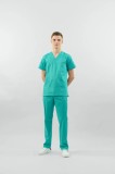 Bluză medicală Clio unisex M 426 - Verde Oceanic