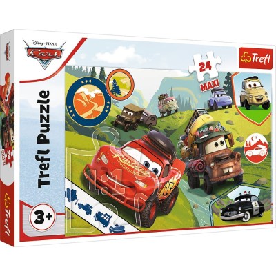 PUZZLE TREFL 24 MAXI CARS MASINUTELE FERICITE foto