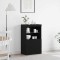 vidaXL Bufet Negru 60 x 37 x 100 cm Lemn compozit 863035