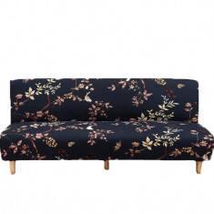 Husa universala pentru canapea, pat, model pasari si frunze, 190 x 210 cm