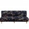 Husa universala pentru canapea, pat, model pasari si frunze, 190 x 210 cm