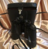 Binoclu HUNTER 10x50, &icirc;n stare bună de funcționare, cu husă din piele