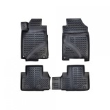 Covorase Auto Cauciuc Tip Tavita ALM Honda CR-V 2013-2017 Negru. Presuri Interior Dedicate, Protectie Mocheta