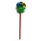 Creion Crăciun, Pompon Clopoței Metalici, Lungime 22cm, Multicolor