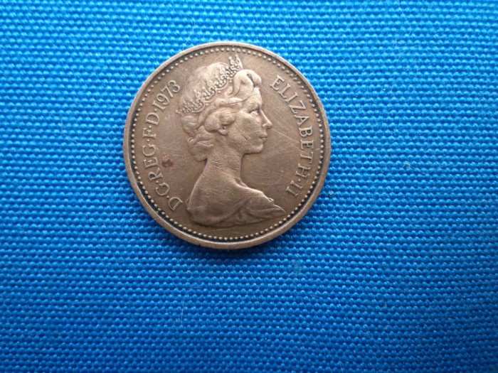 1 NEW PENCE 1973 ELISABETA II / ANGLIA