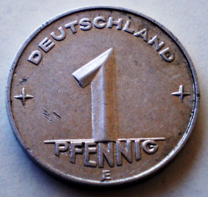 1.957 GERMANIA RDG DDR 1 PFENNIG 1953 E MULDENH&Uuml;TTEN