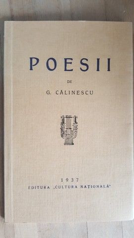 Poesii- George Calinescu 1937