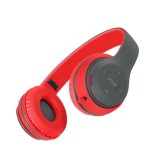 Casti wireless P47, Bluetooth 5.0 + Edr, Stereo, Radio FM, MP3, microfon, rosu