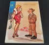 Carte poștală vintage umoristică anii &#039;50 - Paga &icirc;n pericol, colecție rară, Circulata, Franta, Printata