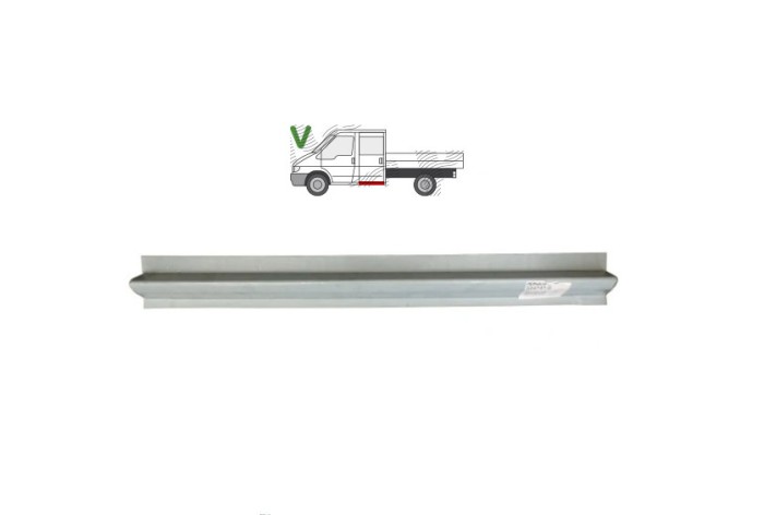 Prag Ford Transit (V184/5), 05.2000-04.2006; Transit/Tourneo (V347/8), 05.2006-04.2013, model: double cab, montare spate, stanga=dreapta, galvanizat;