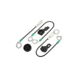 Kit reparatie macara geam fata Nissan Primera (P12) 10.2001-12.2007 electrica fata dreapta (cablu role si suport geam)