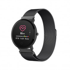 Ceas Smartwatch Forever Smart ForeVive, Bluetooth 4.2, 180 mAh, Negru foto