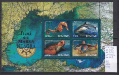 2007 Fauna din Marea Neagra LP1755a Bl.393 MNH foto