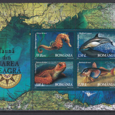 2007 Fauna din Marea Neagra LP1755a Bl.393 MNH Pret 7,1+1Lei