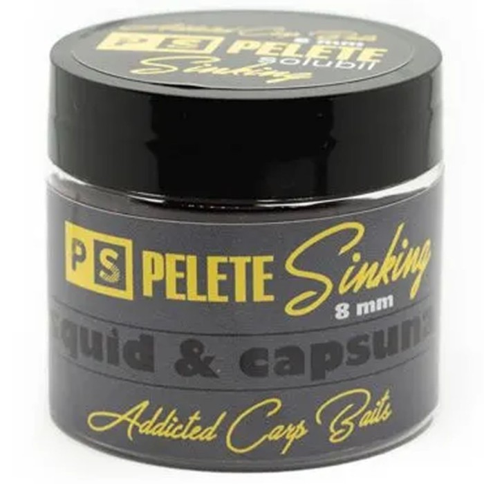 Pelete Solubile Addicted Carp Baits Sinking Dumbell, Squid &amp; Capsuna, 8mm