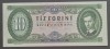 Ungaria 10 Forint 1975 VF-XF Bancnota Straina Europa