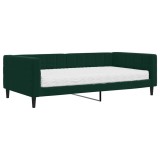 Cumpara ieftin Pat de zi cu saltea, verde inchis, 100x200 cm, catifea