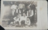 Fotografie tip Carte Postala, Familie reunita la un eveniment, Ploiesti 1925