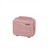 Valiză de m&acirc;nă mică Leziter TraveLux Voyager, 26x31x14 cm, Carcasă Rigidă PP, Roz Malva, 11L