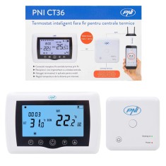 Resigilat : Termostat inteligent PNI CT36 fara fir, cu WiFi, control prin Internet foto
