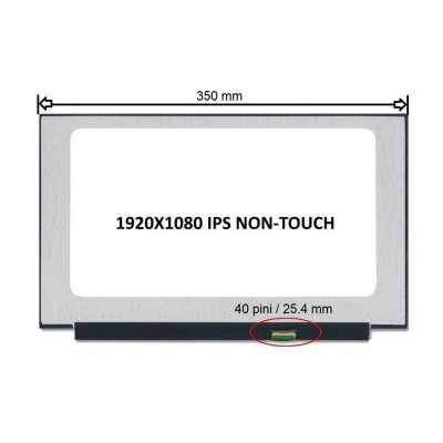 Ecran B156HAN12.1 LP156WFG(SP)(T1) 15.6 inch, 1920&amp;times;1080, Full HD, IPS, 40 pini, 165Hz foto
