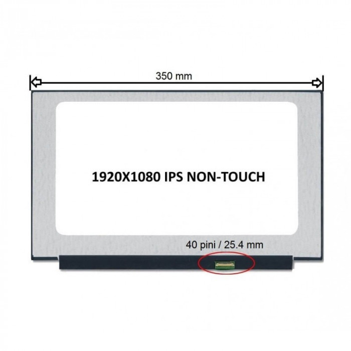 Ecran B156HAN12.1 LP156WFG(SP)(T1) 15.6 inch, 1920&times;1080, Full HD, IPS, 40 pini, 165Hz