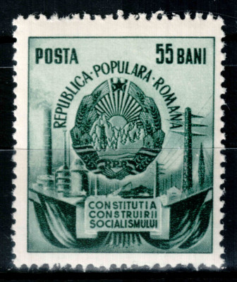Romania 1952, LP 334, Constitutia Construirii Socialismului, MNH! foto