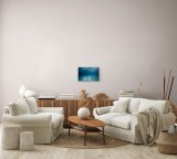 Tablou Canvas Rechin Albastru &ndash; Artă Marină Contemporană, 39 x 26 cm, CMCLASS