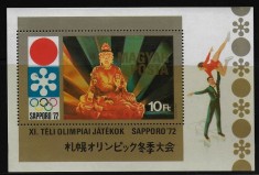 Ungaria 1972 - Sapporo J.O.,bloc neuzat,perfecta stare(z)