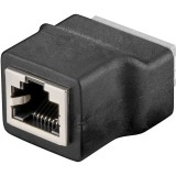 Adaptor bloc terminal cu 8 pini clema la RJ45 mama 8P8C Goobay 76737