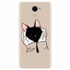 Husa silicon pentru Huawei Nova Lite Plus, Th Black Cat In Hands