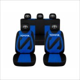Set Huse Scaune Universale Nero Albastru Personalizate cu Toyota