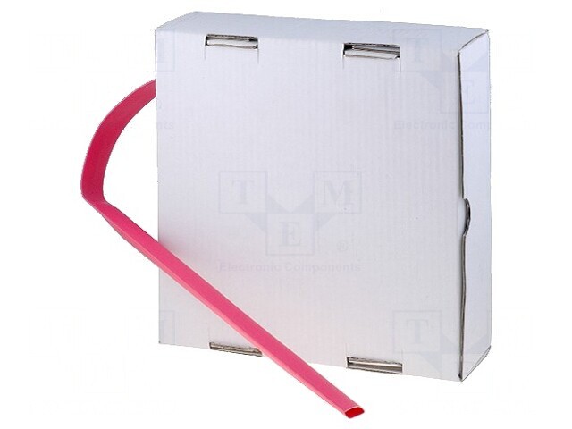 Manşon termocontractabil 1,6mm roşu