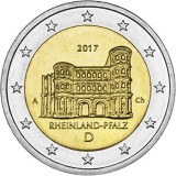 !!! GERMANIA - 2 EURO 2017 , COMM. RHEINLAND-PFALZ , D - KM NEW - UNC / DIN ROL