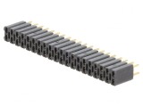 Soclu Şiruri Pini Mamă 40 Drept 2,54mm THT Aurit