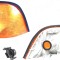 Lampa semnalizare fata Bmw Seria 3 (E36), 12.1990-03.2000 Model Cabrio, Coupe, fata, Stanga, portocaliu; cu suport becuri, TYC