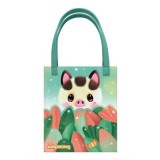 Sacosa Bangoberry Piggy Porcusorul, material textil, 24x28x2 cm
